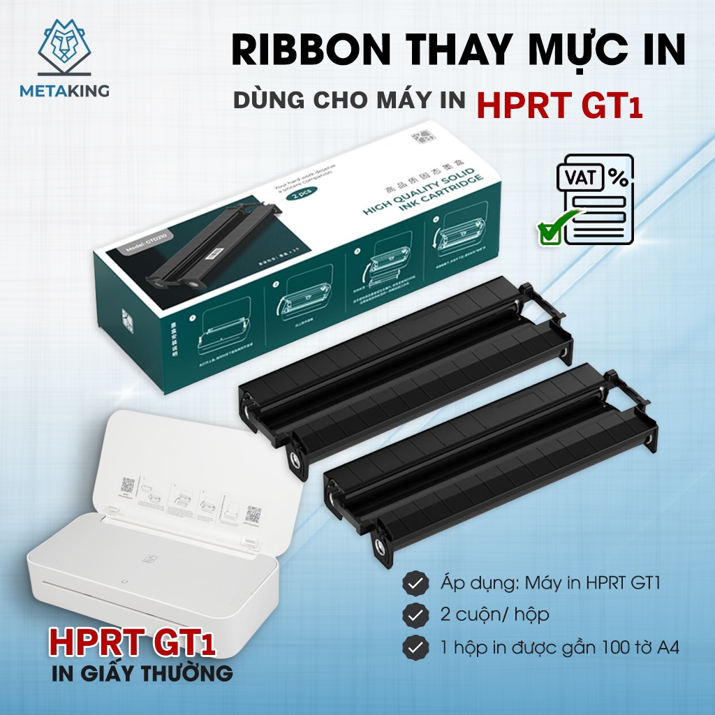 Hộp Ribbon Thay Thế Mực Dùng Cho Máy In HPRT GT1