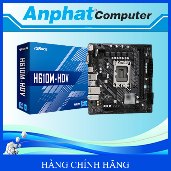 Bo mạch chủ Main ASROCK H610M-HDV Socket LGA 1700 - Hàng chính hãng