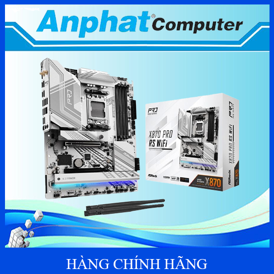 Bo Mạch Chủ Main ASRock X870 Pro RS WiFi Socket AM5 - Hàng Chính Hãng