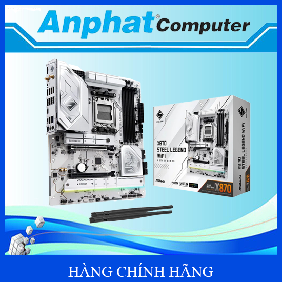 Bo Mạch Chủ Main ASRock X870 Steel Legend WiFi Socket AM5 - Hàng Chính Hãng