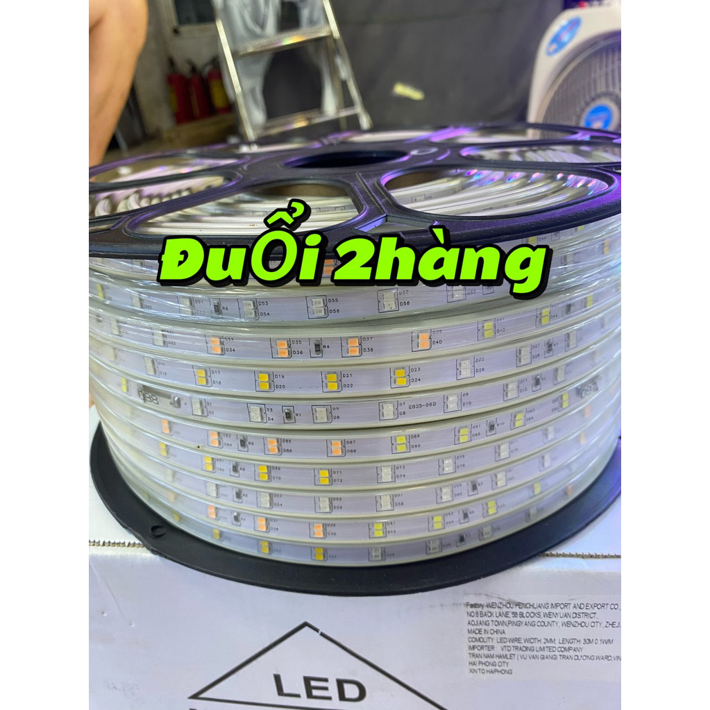 Dây Led 2835 nháy đuổi một ,hai,ba hàng bóng (combo 10m cả đk nháy)