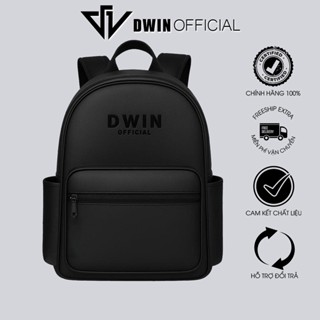  Balo da nam nữ thêu logo Dwin cặp Racer đi học thời trang học sinh hàn quốc basic Local Brand 