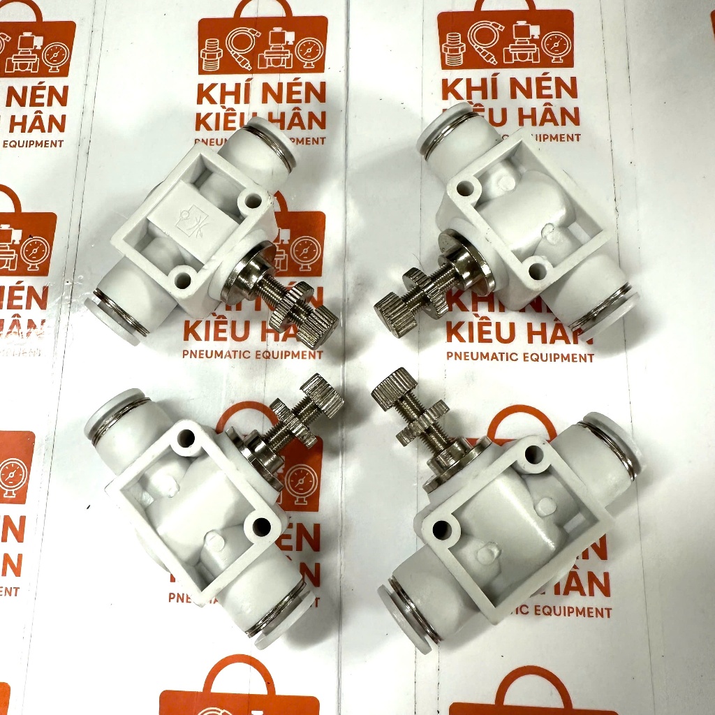 GIÁ XƯỞNG VAN tiết lưu LSA HÀNG TRẮNG XỊN hàng tốt nối hai đầu ống khí nén, van tiết lưu thẳng khí n