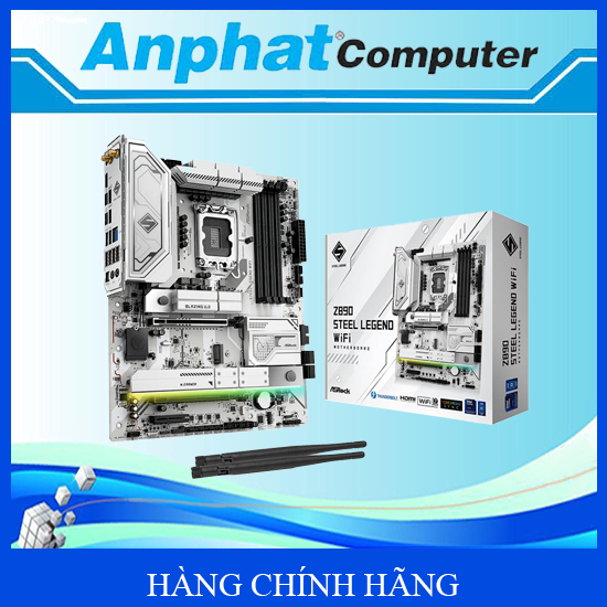 Bo Mạch Chủ Main ASRock Z890 Steel Legend WiFi Socket LGA 1851 - Hàng Chính Hãng