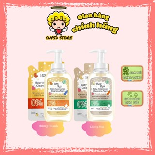 [ BZU BZU ] Nước rửa bình sữa và đồ dùng em bé tạo bọt