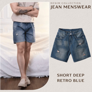 Quần Short Jean Form Chữ A, Quần Short Deep Blue, Quần Đùi Nam Nữ Trên Gối [Có Bigsize]