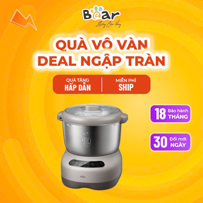 Máy Trộn Bột Bear 7L DM-B70V1 - Máy nhào bột Bear - Máy đánh bột Bear - Máy nhồi bột Bear