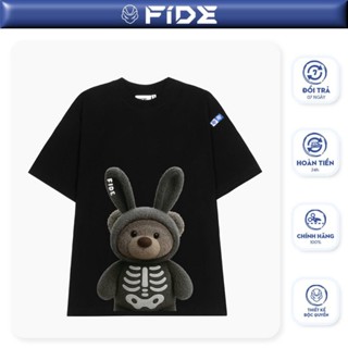 Áo thun FIDE Teddy unisex form rộng nam nữ local brand cổ tròn oversize- AT215