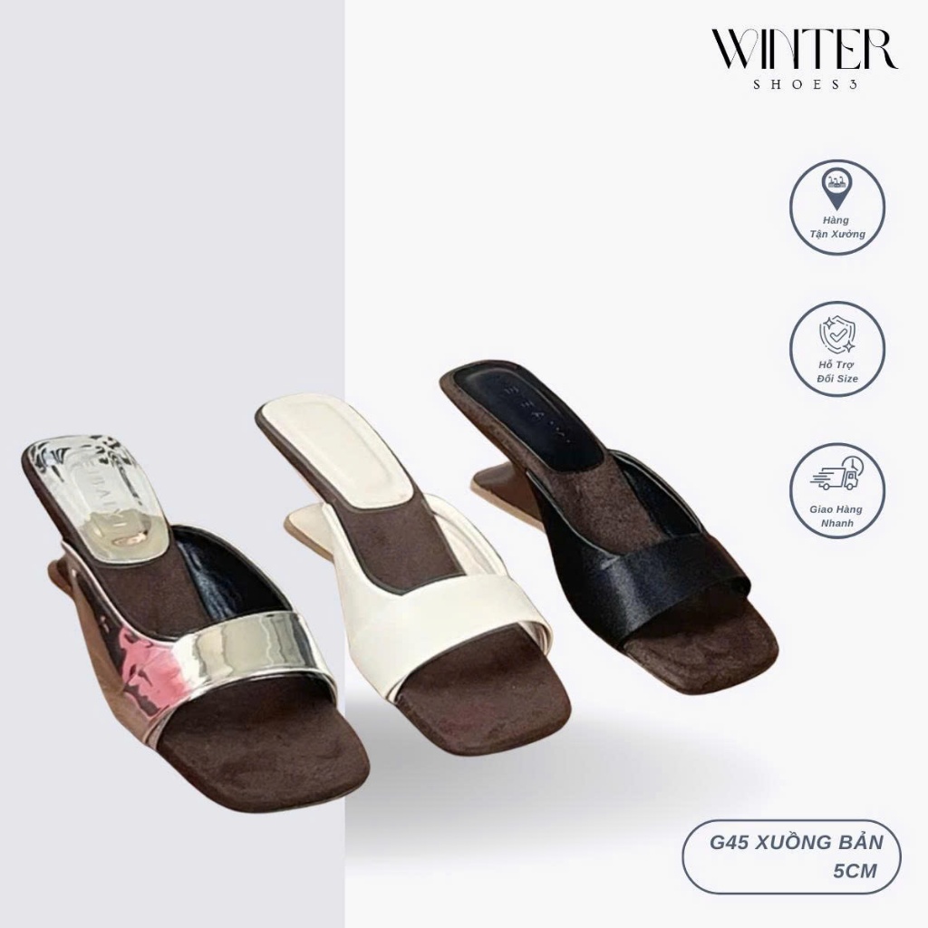 GIÀY CAO GÓT ĐẾ XUỒNG WINTER ( G45- 6CM ) XIN XẮN HOT HIT