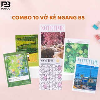 [Tặng 1 Bút] Combo 10 Vở Kẻ Ngang B5 ClassMate 80/120 Trang BST Travel, The Moment, Pattern 60-70gsm Tập B5 Bìa Cán Mờ