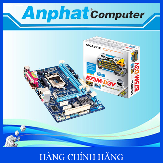 Bo mạch chủ Main Gigabyte  B75-D3V/M.2 SATA (4 khe Ram) Socket LGA 1155 Hàng Cty (Fullbox) – Bảo hàn