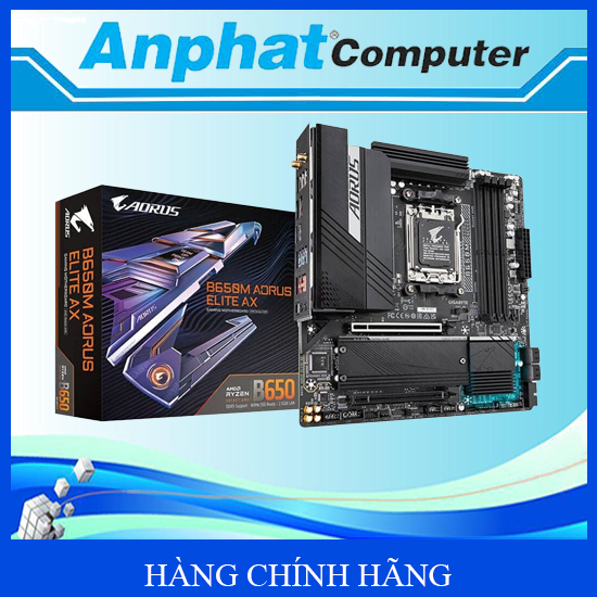 Bo Mạch Chủ Main Gigabyte B650M AORUS ELITE Socket AM5 - Hàng Chính Hãng
