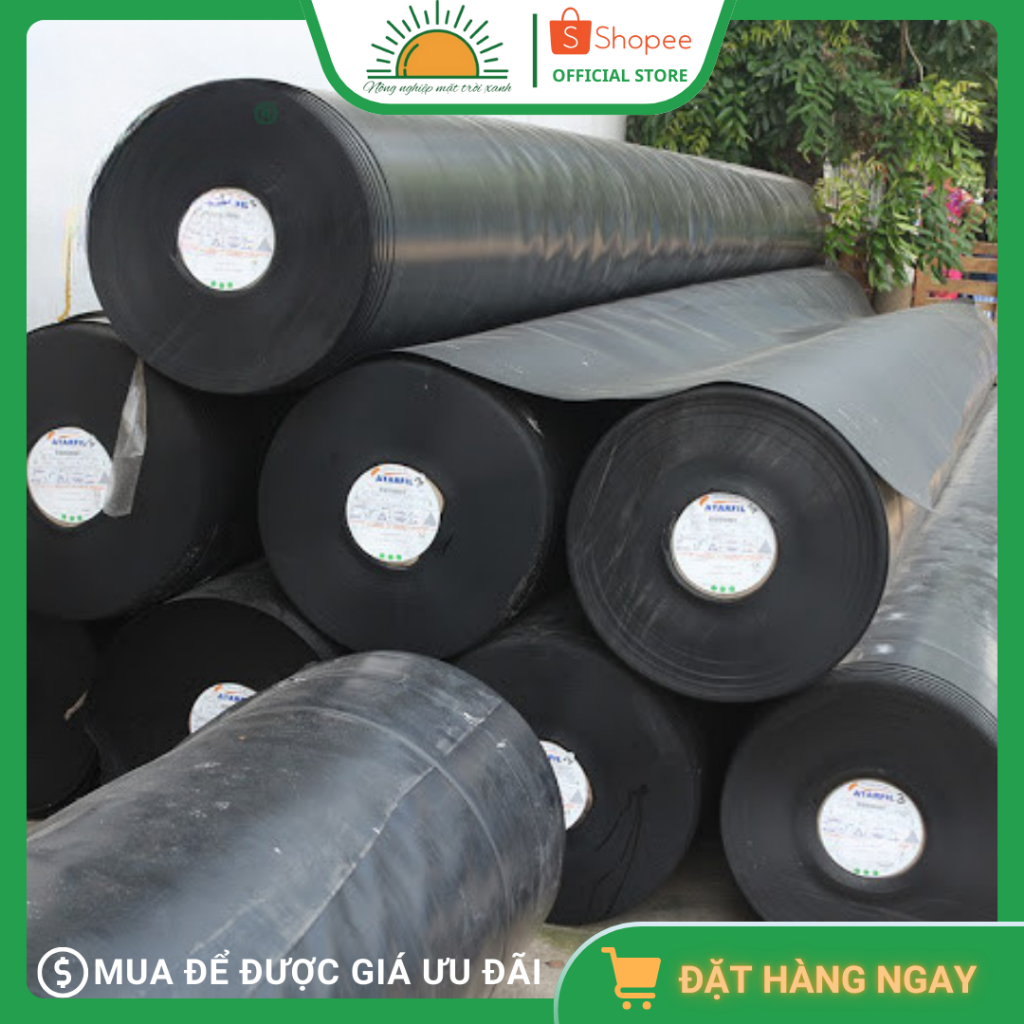 Bạt nuôi cá hdpe 0,5mm, khổ rộng 1-2-3-4-5m, bạt hdpe nuôi cá, bạt lót hồ cá, bạt lót ao hồ - Độ dài