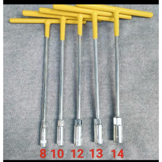  ComBo 5 Khoá Chữ T 8 10 12 13 14 Tay Bọc Màu Vàng 