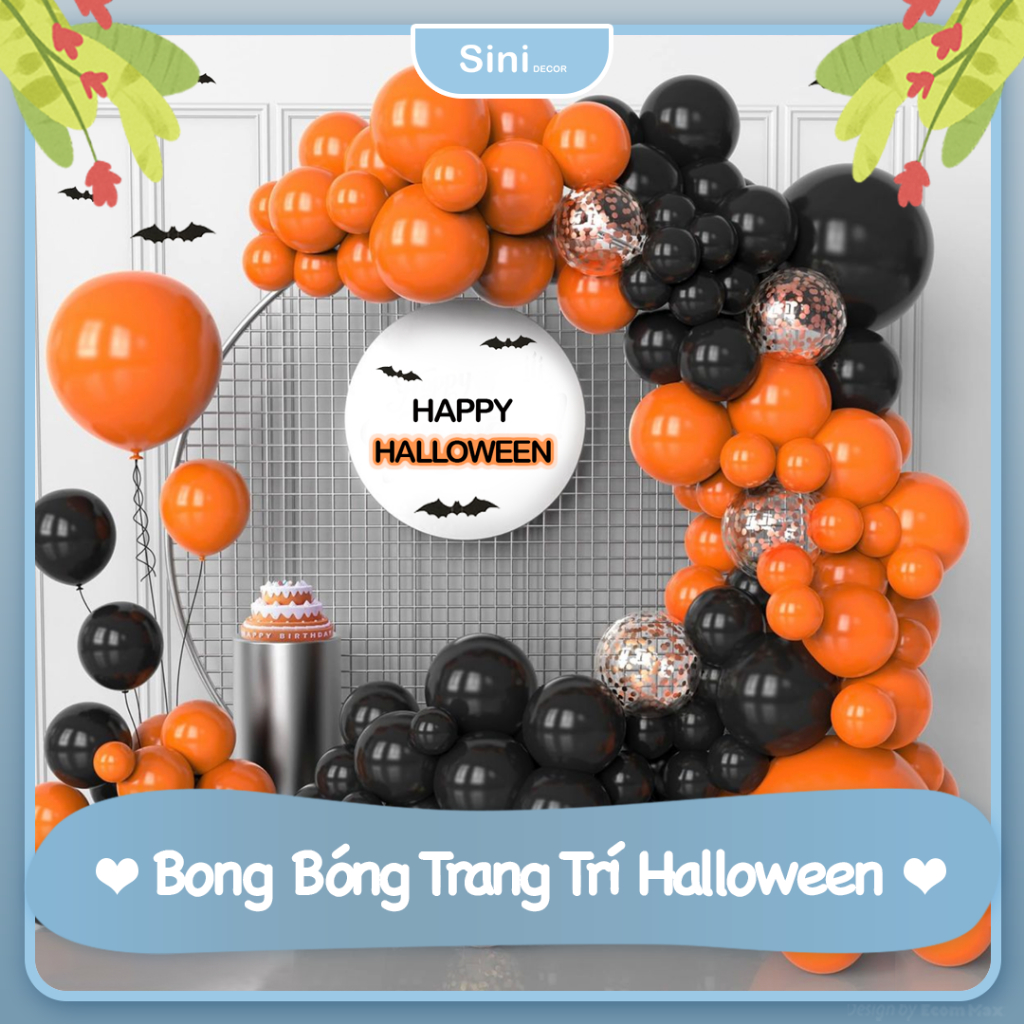 Set Bong Bóng Trang Trí Lễ Hội Halloween- Bong Bóng Halloween - Sini Decor