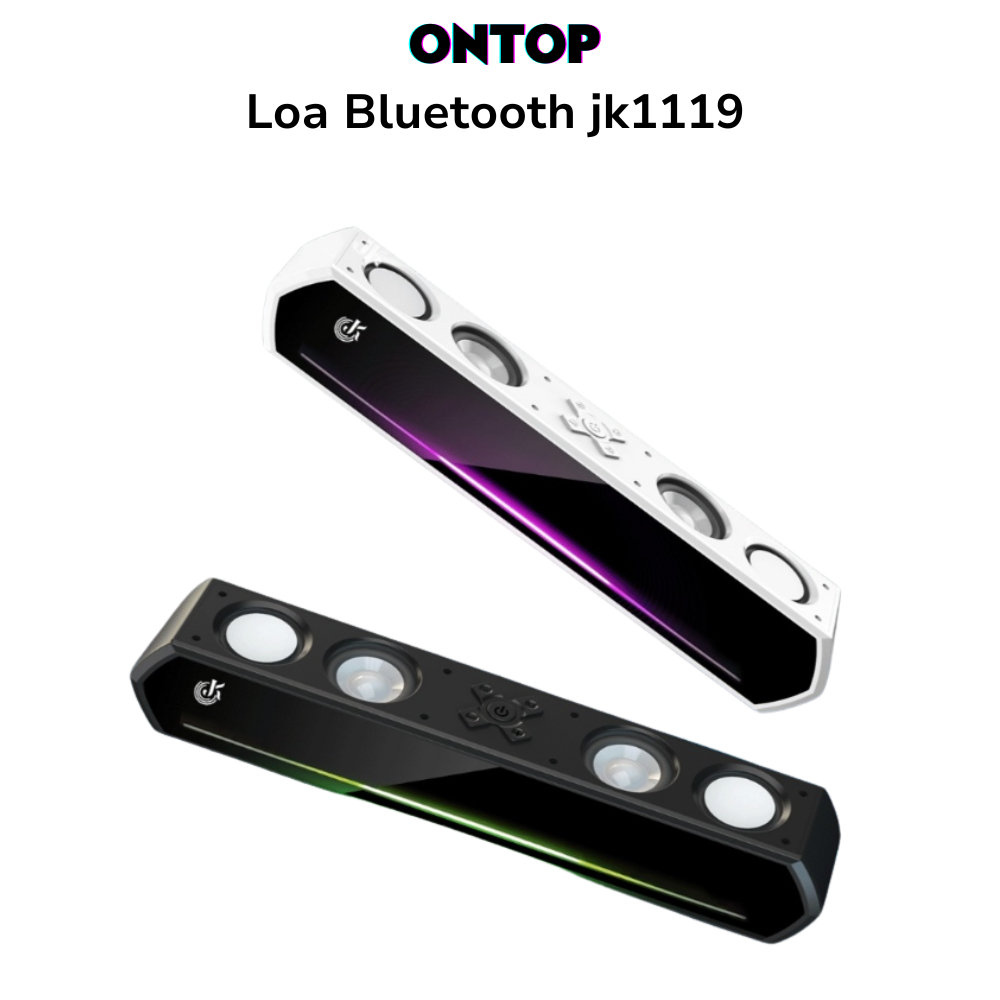 Loa Máy Tính Bluetooth JK-1119 Gaming LED RGB Soundbar Để Bàn - Âm Thanh Hay, Bass Mạnh ONTOP VIETNA