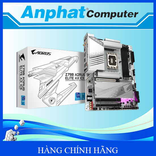 Bo mạch chủ Main Gigabyte Z790 AORUS ELITE AX ICE Socket LGA1700 – Hàng chính hãng