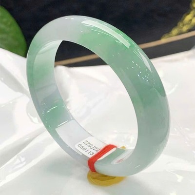 Vòng Cẩm Thạch Xanh Ngọc Ánh Tím Bản Hẹ Ni 54-55-56 Kèm Kiểm Định - Ngọc Trai Trường Thịnh