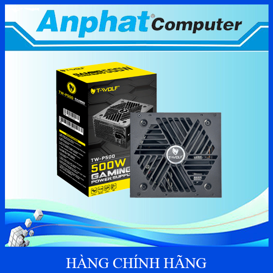 Bộ nguồn máy tính T-WOLF-P500GRGB (500W/80 PLUS) - Hàng Chính Hãng