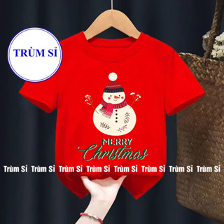  Áo thun cho bé Noel áo phông mừng giáng sinh in hình độc đáo cho bé trai bé gái 