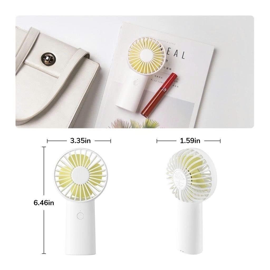 Quạt Tích Điện Cầm Tay Mini JISULIFE FA20X | Pin 4000mAh | 3 Cấp Gió Tùy Chỉnh | Bảo Hành 12 Tháng | BigBuy360 - bigbuy360.vn