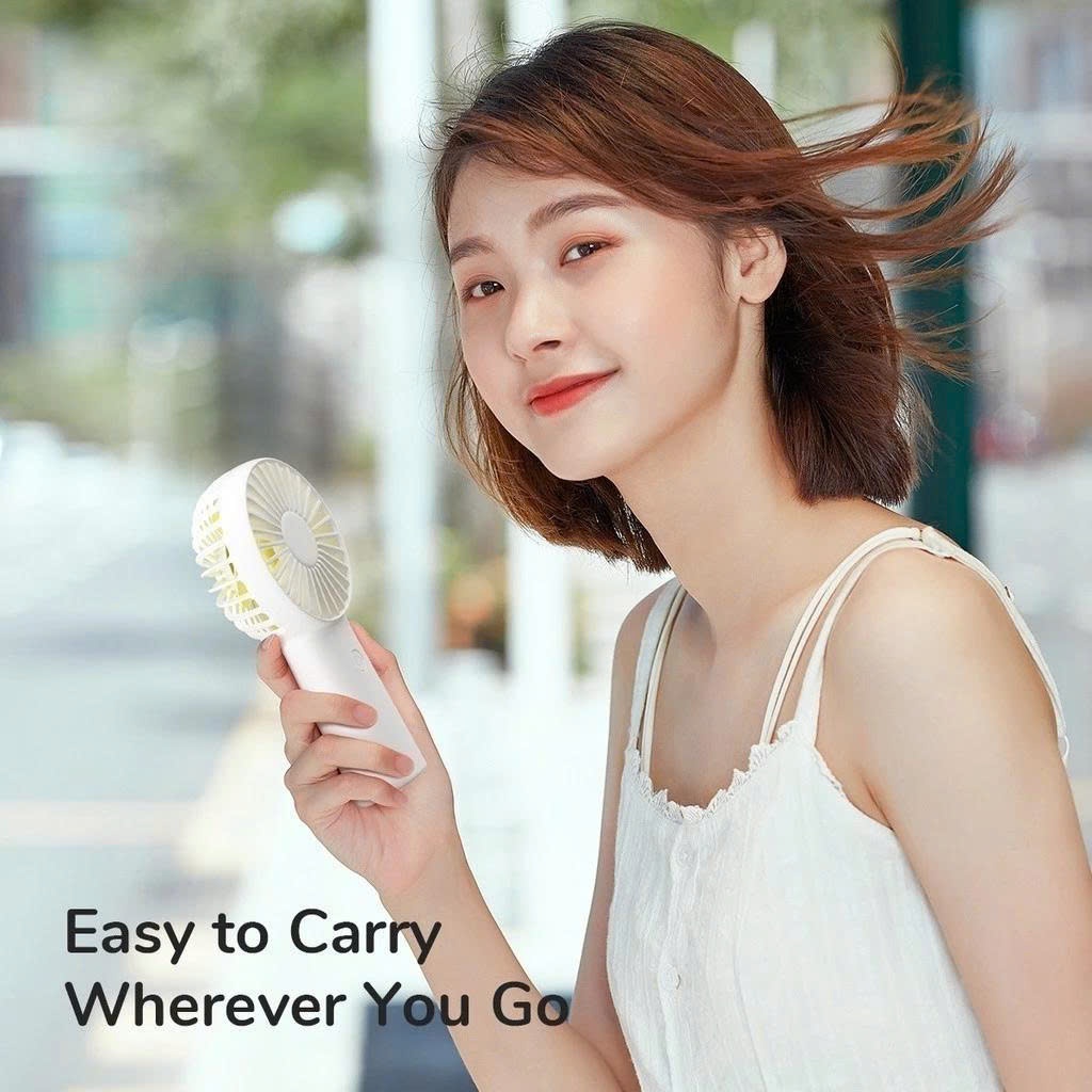 Quạt Tích Điện Cầm Tay Mini JISULIFE FA20X | Pin 4000mAh | 3 Cấp Gió Tùy Chỉnh | Bảo Hành 12 Tháng | BigBuy360 - bigbuy360.vn
