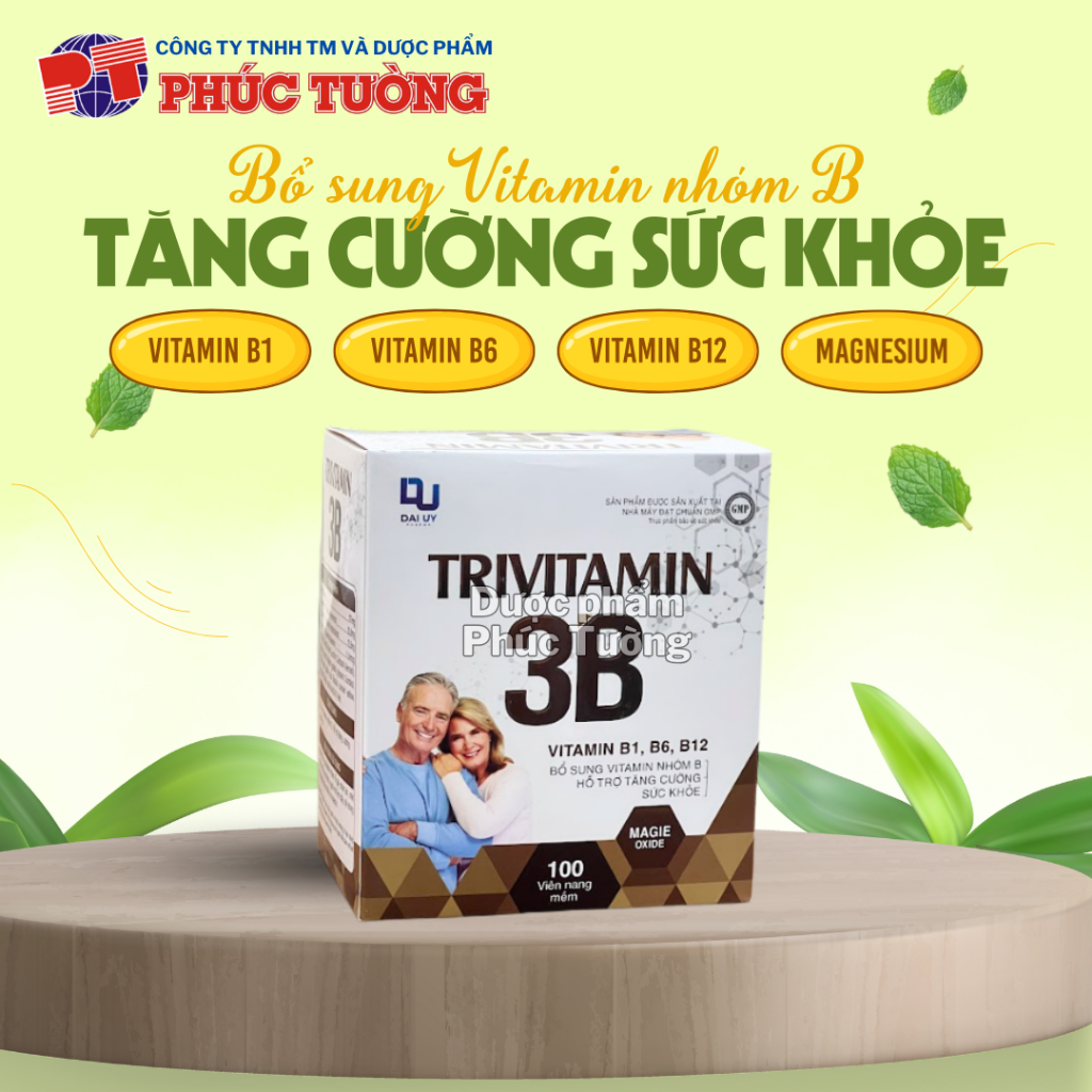 Trivitamin 3B bổ sung vitamin B1, B6, B12 tăng cường sức khoẻ