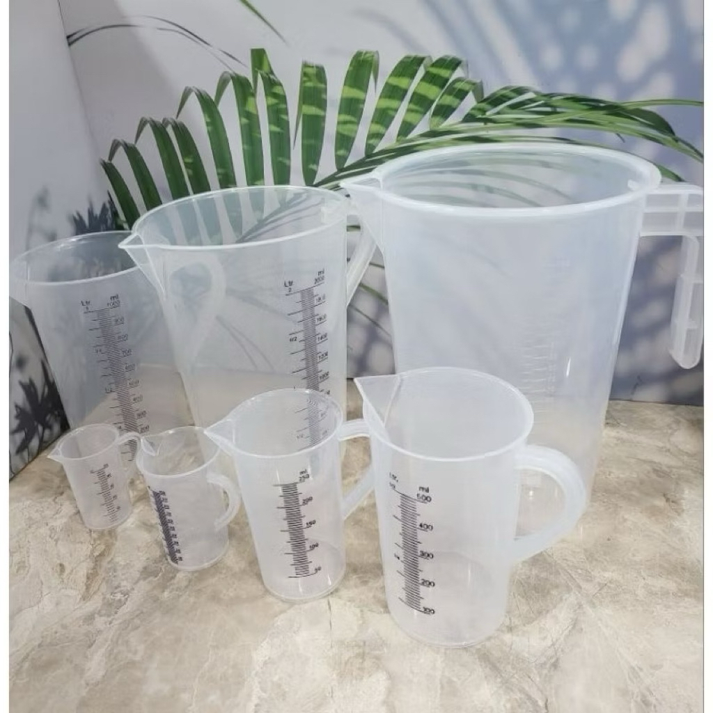 Ca đong chia vạch, ca đo lường nhựa dung tích từ 50ml đến 2000ml, chất liệu nhựa PP