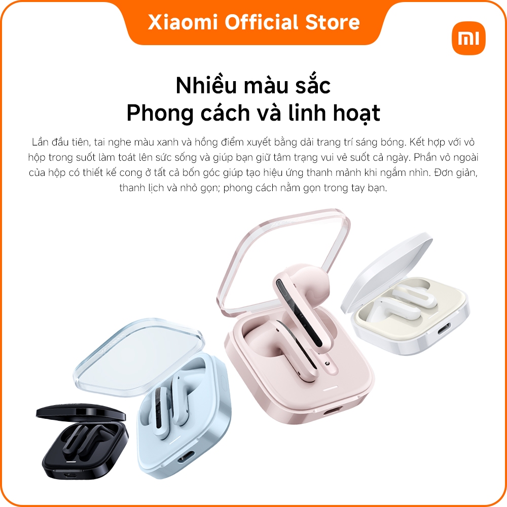 Tai nghe Bluetooth Redmi Buds 6 Active | Củ loa động 14,2 mm lớn tạo nên âm thanh mạnh mẽ, ít bị biến dạng | BigBuy360 - bigbuy360.vn