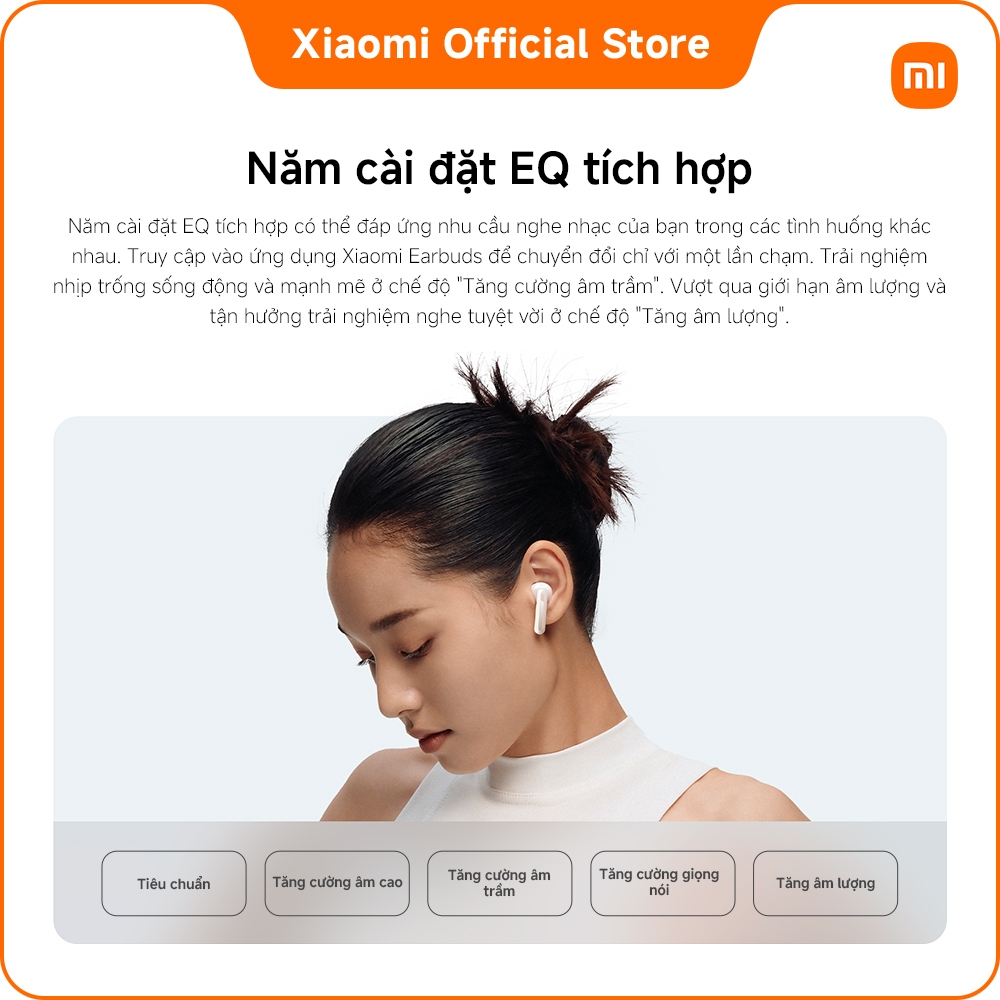 Tai nghe Bluetooth Redmi Buds 6 Active | Củ loa động 14,2 mm lớn tạo nên âm thanh mạnh mẽ, ít bị biến dạng | BigBuy360 - bigbuy360.vn