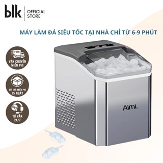 (Có Sẵn)  Máy làm đá mini công suất lớn hoàntoàn tự động 15kg đá Tạo Đá Siêu Tốc Trong 6 - 8 Phút BH 36Tháng