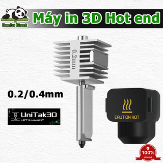  Unitak3D for Bambu Lab A1 A1 Mini Máy in 3D Hot end 0.2 0.4mm Vòi phun tích hợp thép cứng thép không gỉ 3D144A1H-S 