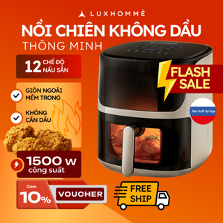 Nồi Chiên Không Dầu Điện Tử LUXHOMME | Dung Tích 5.5L – 12 Chế Độ Nấu | 1500W Công Nghệ Khí Nóng 360° | BH 12 Tháng