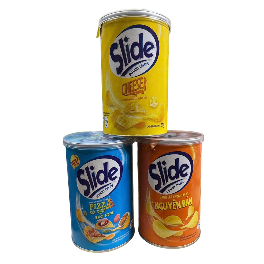 [ 3 VỊ ] Snack khoai tây SLIDE 60G