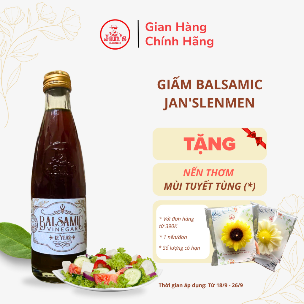[JANS] Giấm Balsamic JANSLENMEN (12 năm - 25 năm) 250ml