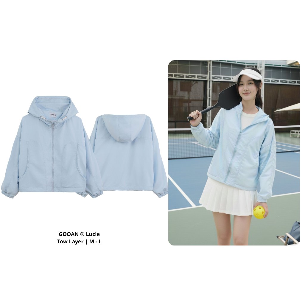 Áo Khoác Gió Nữ Lucie Chống Nắng Chống Mưa Thoáng Mát - Phong Cách Hàn Quốc Thanh Lịch, Mát Mẻ Suốt Ngày - Chống tia UV | BigBuy360 - bigbuy360.vn