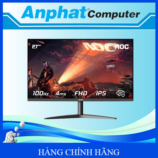 Màn hình LCD AOC 27B1H2 (27 Inch/FHD/IPS/100HZ/4MS) - Hàng Chính Hãng