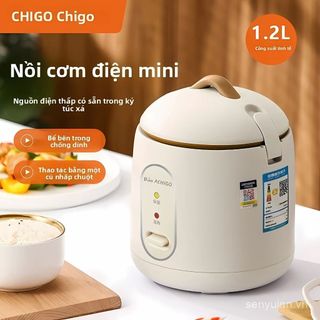  Nồi cơm điện Mini dung tích 1.2L Chigo chính hãng nồi lẩu đa năng nấu cơm hầm cháo 1-2 người ăn - Ozen Mart 