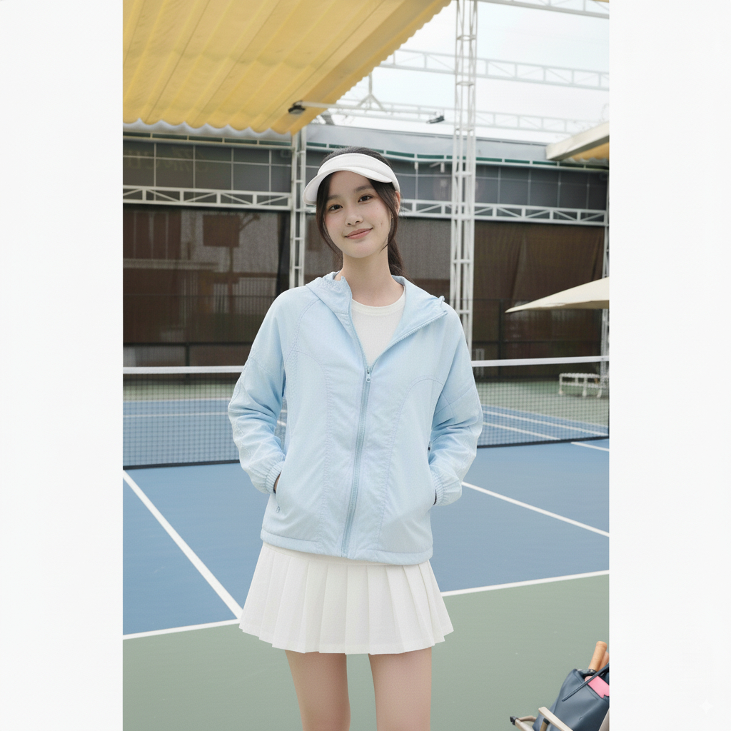 Áo Khoác Gió Nữ Lucie Chống Nắng Chống Mưa Thoáng Mát - Phong Cách Hàn Quốc Thanh Lịch, Mát Mẻ Suốt Ngày - Chống tia UV | BigBuy360 - bigbuy360.vn