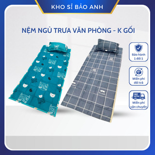   K KÈM GỐI  Nệm Ngủ Trưa Văn Phòng Gấp Gọn Trải Giường Ký Túc Xá Đủ Kích Thước 80cm-1m8 