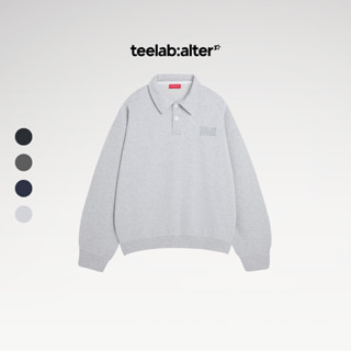 Áo Polo Sweater Teelab Nỉ Chân Cua Basic Logo Unisex Nam Nữ Local Brand HD095