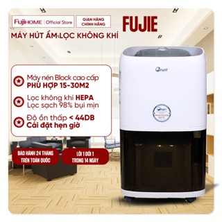  Máy hút ẩm lọc không khí nhập khẩu FujiE HM918EC công suất 18L 24h lọc ionizer diệt khuẩn sấy khô quân áo đa năng 