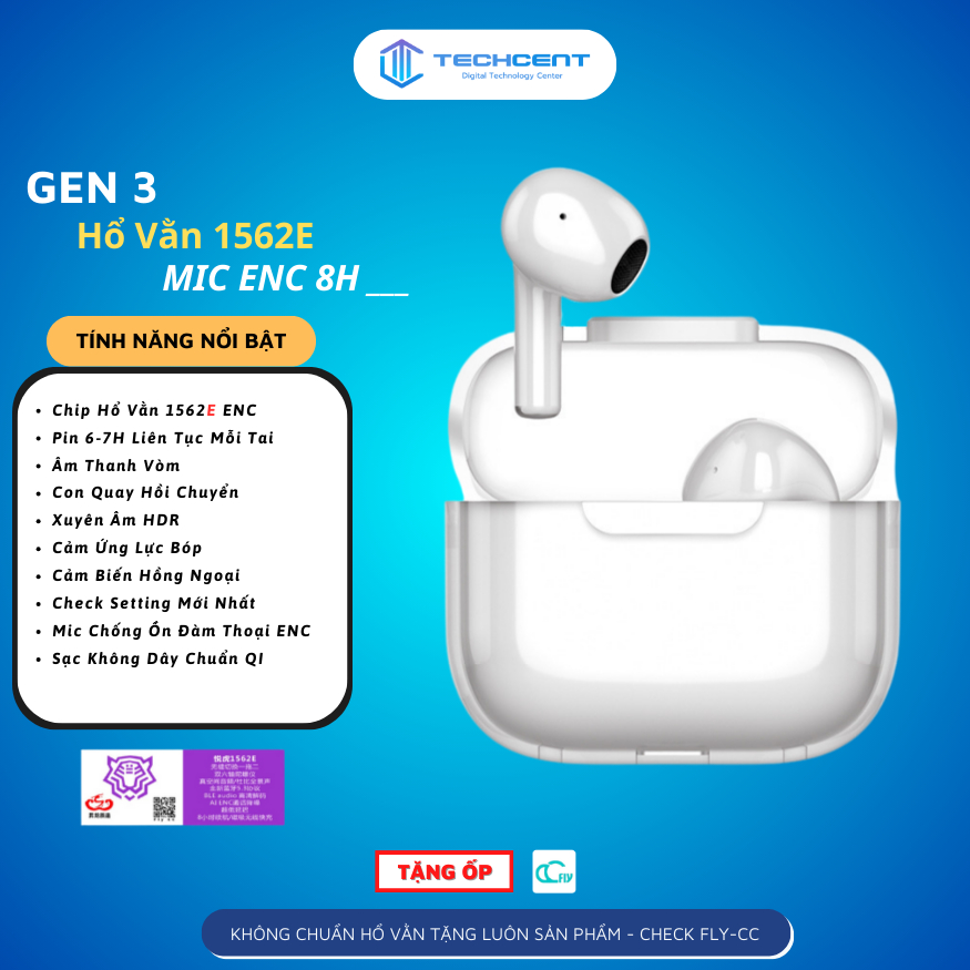 WK Louda Gen3 1562E ENC - Âm Vòm Thật Pin 8H Mới Nhất - Wekome