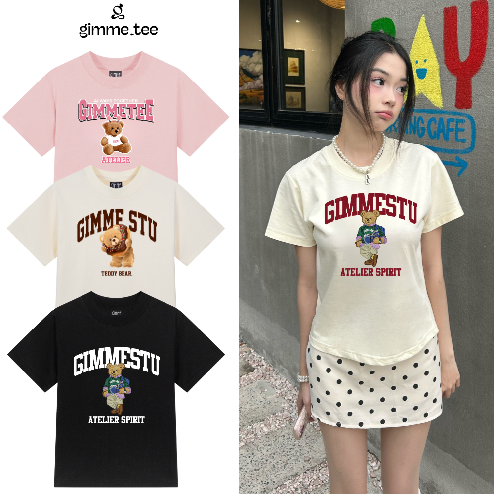 [Hàng Mới] Áo BabyTee Gimme - BST GẤU  - Premium Cotton 250gsm Cotton 2 Chiều - GMB113 | BigBuy360 - bigbuy360.vn