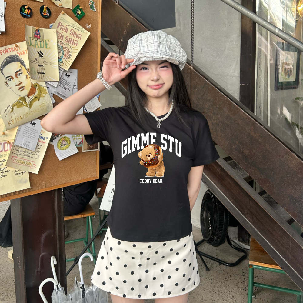 [Hàng Mới] Áo BabyTee Gimme - BST GẤU  - Premium Cotton 250gsm Cotton 2 Chiều - GMB113 | BigBuy360 - bigbuy360.vn