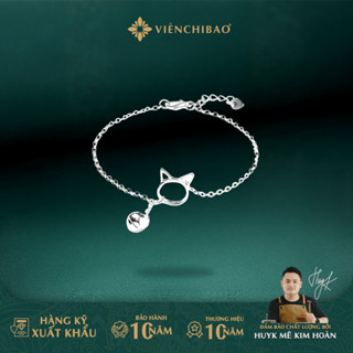  Lắc chân bạc nữ mèo chuông miu miu chất liệu bạc 925 - Viễn Chí Bảo L500079x 