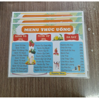 In ép Plastic Hình ảnh, Menu,...  A3, A4, A5