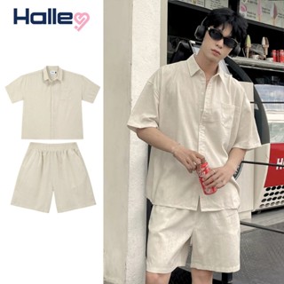 Bộ Quần Áo Nam Sơ Mi Mặc Hằng Ngày Đi Chơi Đi Biển Hè 2025 Nhà Halley Chất Liệu Linen Cao Cấp Đứng Form Thoáng Mát J45