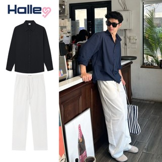 Set Bộ Quần Áo Nam Dài Tay Đi Biển Gồm Áo Đũi Xước + Quần Dài Linen Thời Trang Cao Cấp Halley J48