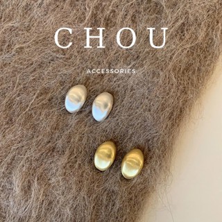  Bông Tai Khuyên Tai Chữ C Bản Dẹp Nhám | CHOU ACCESSORIES | 